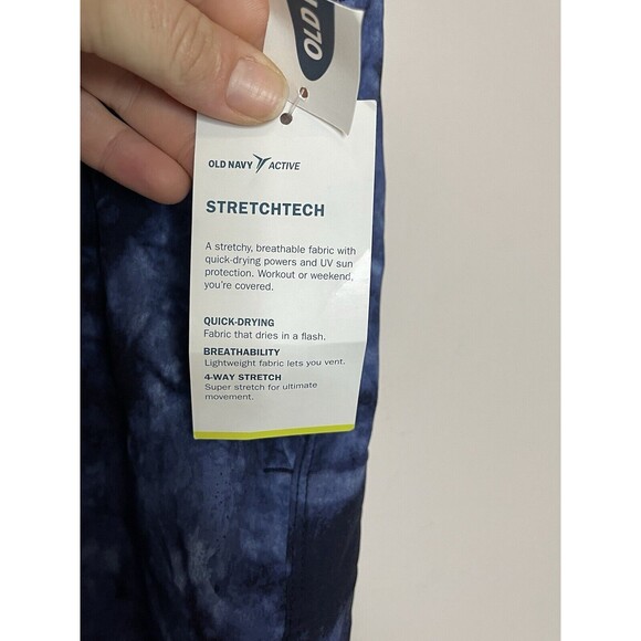 Old Navy Active Go-Dry Women's Shorts Large Blue 3.5" Inseam NWT Pockets - Picture 4 of 7